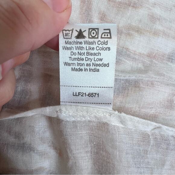 Anthropologie Love The Label Honey Puff Sleeve Swirl Midi Dress Zebra S NWT - Picture 14 of 15